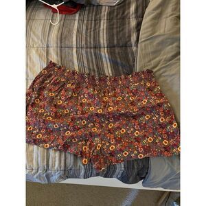 Disney parks Floral Princess print shorts 3XL